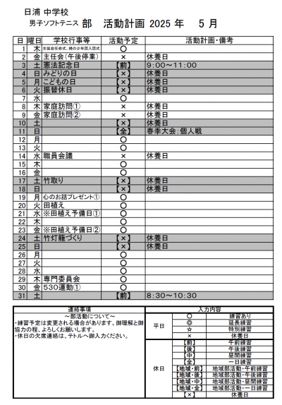 男子5月
